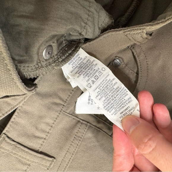 PrAna Hybrid Brenna Moto Style Pant Gravel Gray Olive Green Size 10 - Picture 7 of 12